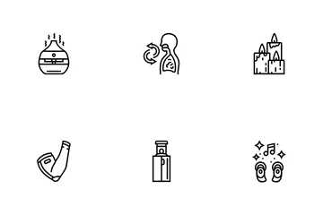 Prácticas de bienestar para la recuperación Paquete de Iconos