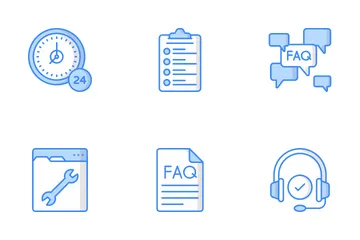 Preguntas frecuentes Preguntas frecuentes Paquete de Iconos