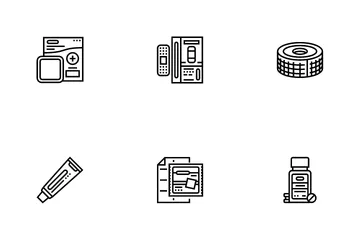Premiers secours médicaux d'urgence Pack d'Icônes
