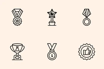 Prêmios e medalhas Pacote de Ícones