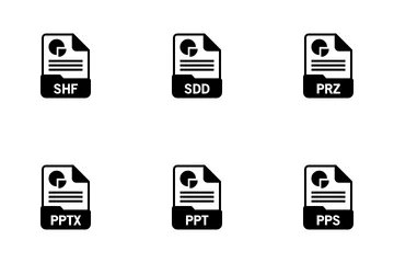 Presentations File Format Icon Pack