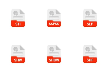 Presentations File Format Icon Pack