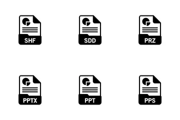 Presentations File Format Icon Pack