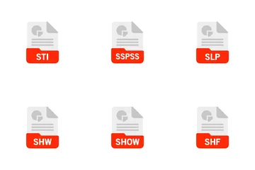 Presentations File Format Icon Pack