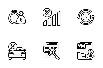 Préstamo personal Paquete de Iconos