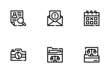 Private Detective Icon Pack