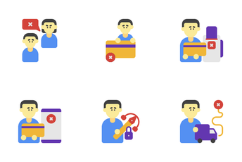 Problem Person Icon Pack