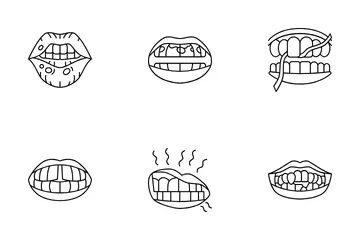 Problemas dentales Paquete de Iconos