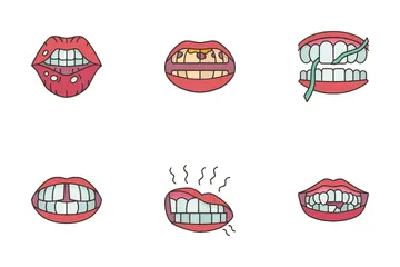 Problemas dentários Pacote de Ícones