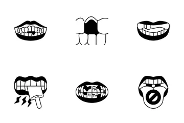 Problemas dentários Pacote de Ícones