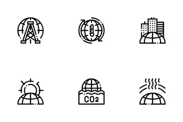 Problèmes environnementaux Pack d'Icônes