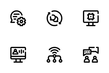 Procesamiento natural del lenguaje Paquete de Iconos