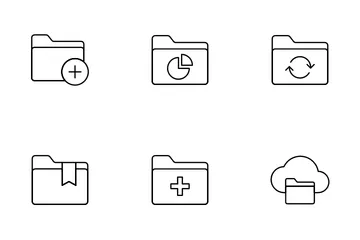 Proceso de carpeta Paquete de Iconos