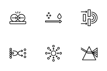 Proceso de física Paquete de Iconos