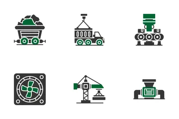 Proceso industrial Icon Pack