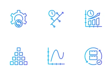 Processamento de dados Pacote de Ícones