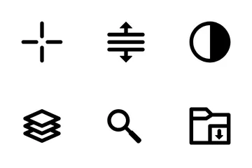 Processamento de imagem Pacote de Ícones