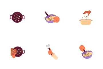 Processo de cozimento Icon Pack