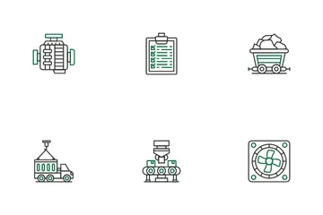 Processus industriel Pack d'Icônes