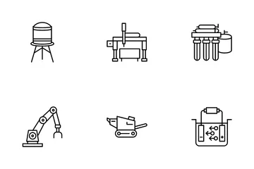 Processus industriel Pack d'Icônes