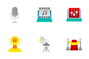 Producción de vídeo Icon Pack