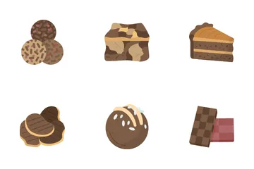 Producto de chocolate Paquete de Iconos