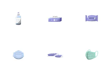 Produits d'hygiène personnelle et de désinfection Pack d'Icônes
