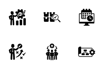 Produktivität Symbolpack