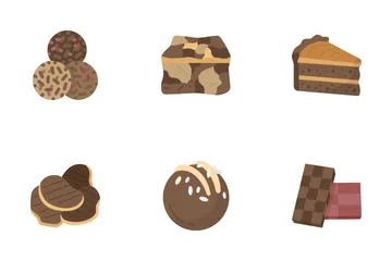 Produto de chocolate Pacote de Ícones