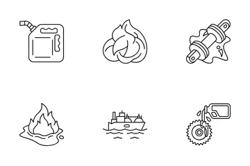 Produtos Petrolíferos Pacote de Ícones