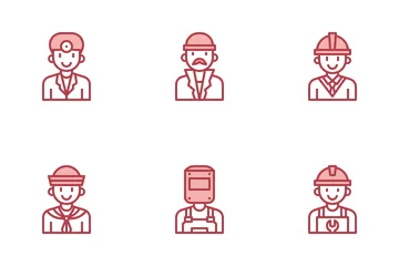 Profession Avatar Homme Icon Pack