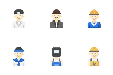 Profession Avatar Man Icon Pack