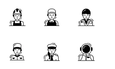 전문 아바타 아이콘 팩