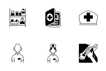 Professional Nurse Icon Pack