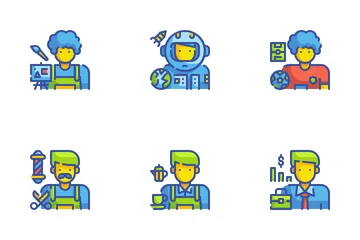 Professions Avatar Icon Pack