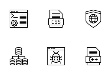 Programação e Desenvolvimento Pacote de Ícones