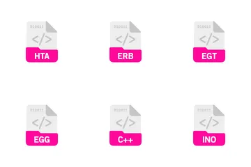 Programing Language And Scripts File Format Icon Pack