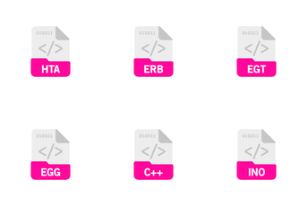 Programing Language And Scripts File Format Icon Pack