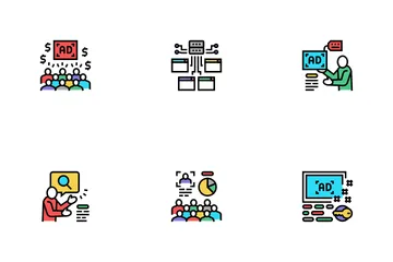 Programmatic Advertising Service Icon Pack