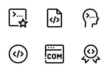 Développement Web, Programmation Vol-1 Icon Pack