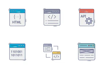 Programmation informatique Pack d'Icônes