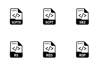 Programming Language And Scripts File Format Icon Pack
