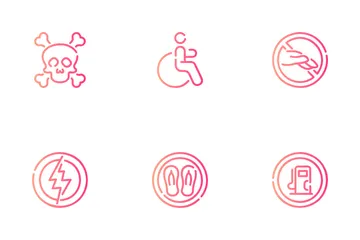 Prohibiciones de señales Paquete de Iconos