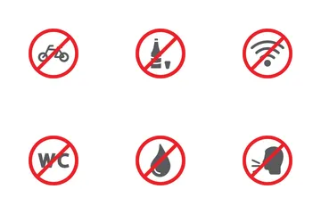 Prohibido Paquete de Iconos