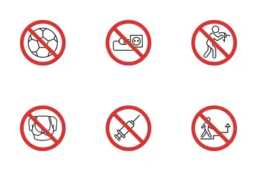Prohibited Sign Icon Pack