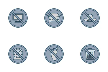 Prohibited Sign Icon Pack