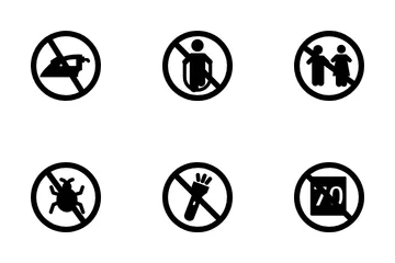 Prohibited Sign Icon Pack