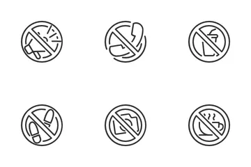 Prohibition Sign Icon Pack