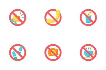 Prohibition Sign Icon Pack