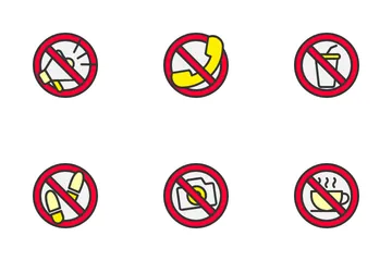 Prohibition Sign Icon Pack